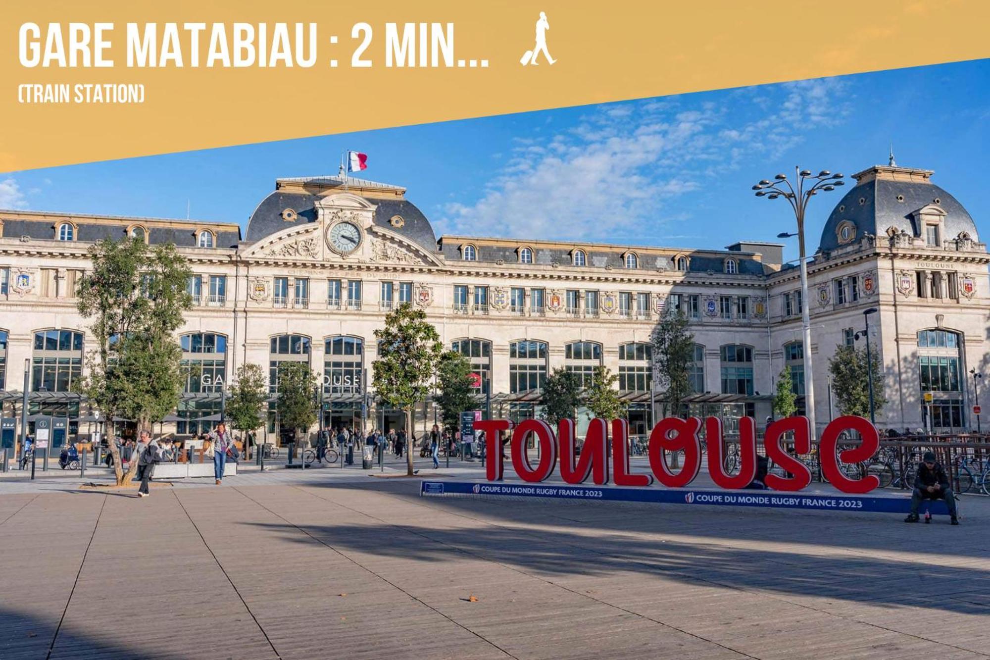 Moderne - Centre - Gare Matabiau Lägenhet Toulouse Exteriör bild